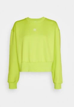 Adidas Originals Adicolor Essentials Crew - Sweatshirt - Semi Solar Yellow -ASOS 953536579aa646deb999aad660be9e70