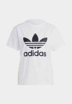 Adidas Originals Adicolor Classics Trefoil Tee - T-Shirt Imprimé - White -ASOS 95d2abd08e2b448eb26772ba9d41b5ff