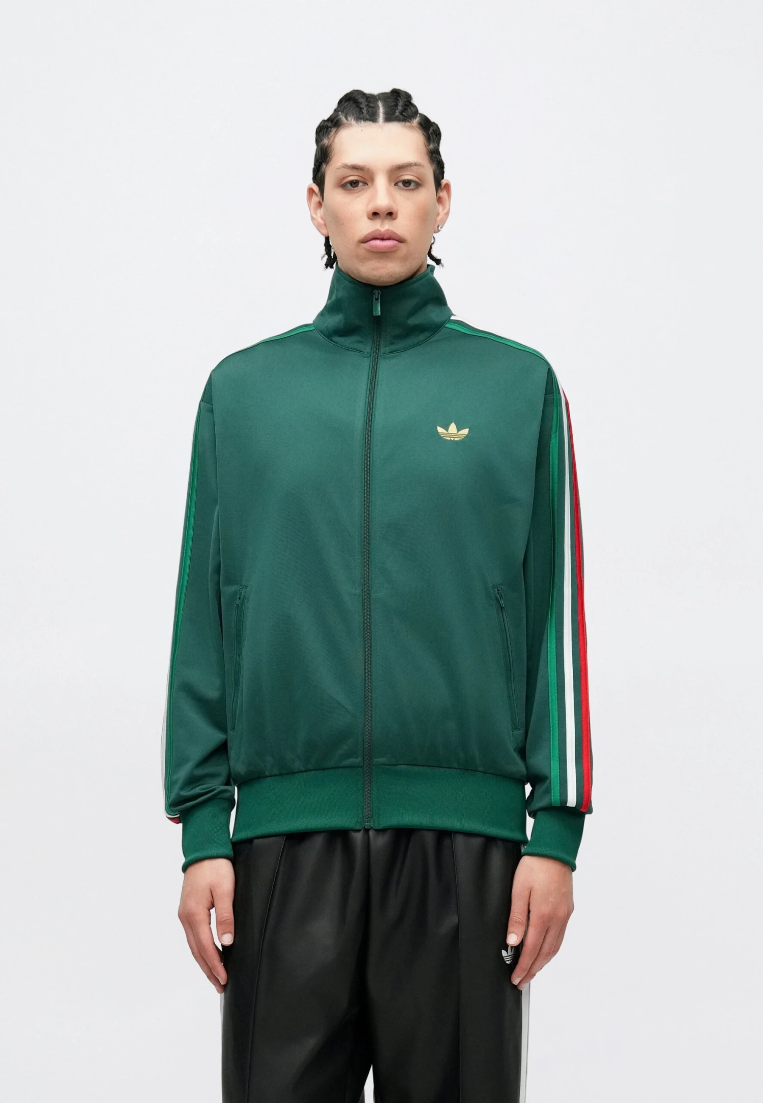 Adidas Originals FIREBIRD - Sweat Zippé - Team Dark Green/bold Green/white 4 Adidas Originals FIREBIRD - Sweat Zippé - Team Dark Green/bold Green/white – Image 4