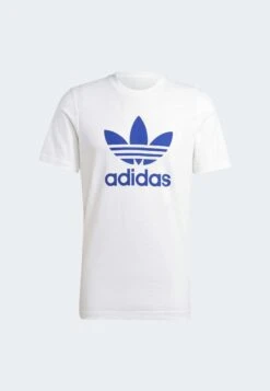 Adidas Originals Trefoil Unisex - T-Shirt Imprimé - White Semi Lucid Blue -ASOS 97f67cacfa7045dc918185b8854e191f