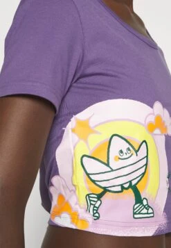 Adidas Originals Short Tee - T-Shirt Imprimé - Tech Purple -ASOS 9989672e06ca4a7ba3164413657880cd