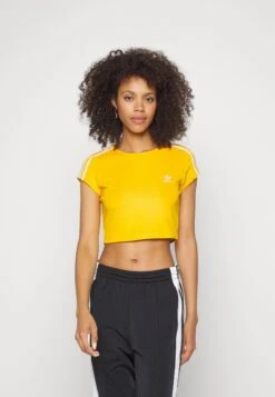 Adidas Originals Cropped Tee - T-Shirt Imprimé - Collegiate Gold