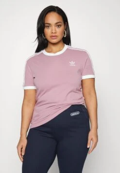Adidas Originals 3 Stripes - T-Shirt Imprimé - Magic Mauve -ASOS 9ae0455665584381b04c4bc24f53908d