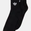 Adidas Originals Mid Ankle Unisex 3 Pack - Chaussettes - Black