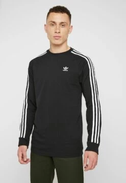 Adidas Originals 3 Stripes Crew Unisex - Sweatshirt - Black