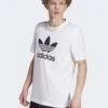 Adidas Originals Trefoil Unisex - T-Shirt Imprimé - White Black