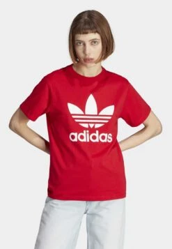 Adidas Originals Classics Trefoil - T-Shirt Imprimé - Better Scarlet