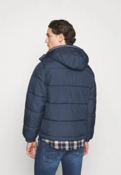 Adidas Originals Hooded Puff - Veste D'Hiver - Dark Blue -ASOS 9fe0886976e045a5a0071d7ee4073974
