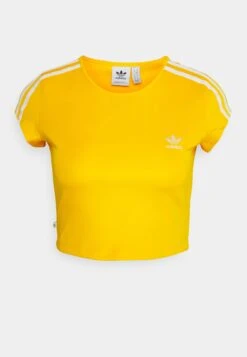 Adidas Originals Cropped Tee - T-Shirt Imprimé - Collegiate Gold -ASOS a103fcf31f24483998d7d7492026b96e