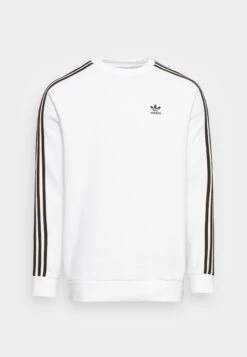 Adidas Originals Adicolor Classics 3-Stripes Crew - Sweatshirt - White -ASOS a12680c29a1741b4973d35ce3d2d6cc6