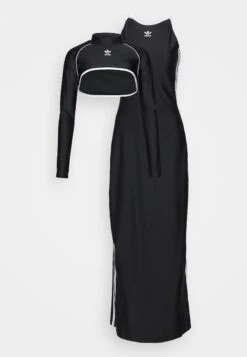Adidas Originals Always Original Long Dress 2-In-1 - Robe En Jersey - Black -ASOS a1e43b771d37422cacd48d6d423869b2