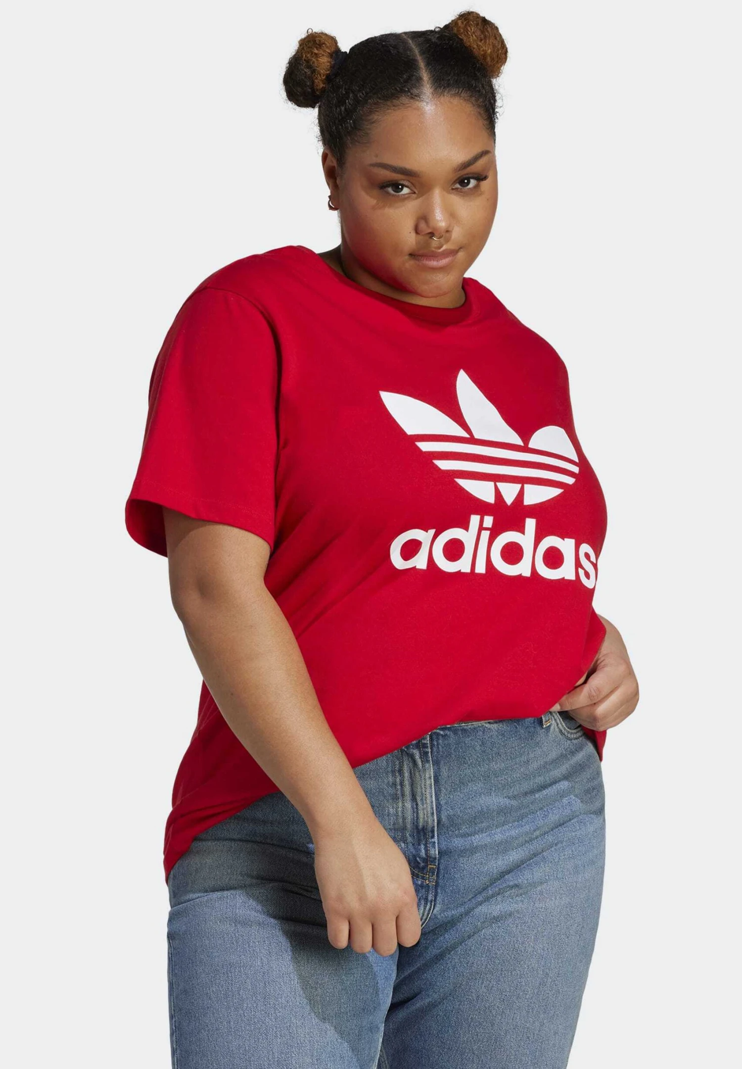 Adidas Originals Trefoil - T-Shirt Imprimé - Better Scarlet 1 Adidas Originals Trefoil - T-Shirt Imprimé - Better Scarlet