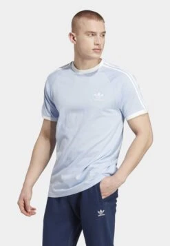 Adidas Originals 3 Stripes Tee Unisex - T-Shirt Imprimé - Blue Dawn