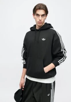 Adidas Originals HOODY LOOSE - Sweatshirt - Black -ASOS a57eb308462d41969dfa649b4a51ed1b