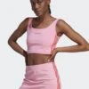 Adidas Originals Island Club Crop Tank - Débardeur - Semi Pink Glow