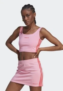 Adidas Originals Island Club Crop Tank - Débardeur - Semi Pink Glow
