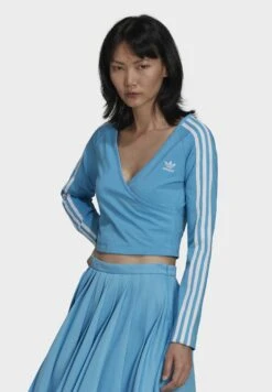 Adidas Originals Classics - T-Shirt À Manches Longues - Blue