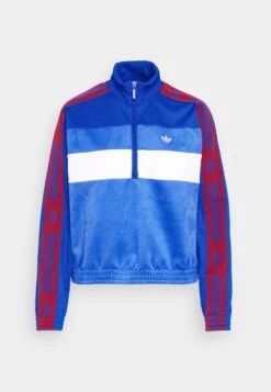 Adidas Originals Half Zip - Sweatshirt - Team Royal Blue/Team Royal Blue -ASOS a82c4e6c8dd24b1e8eae446e2ce7b309