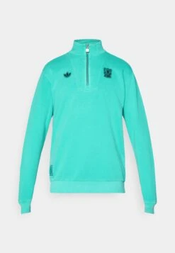 Adidas Originals LIVERPOOL FC ICON HALF ZIP TOP - Article De Supporter D'équipe De Club - Sea Green -ASOS a840e07924a04ef988451c78c02a4fec