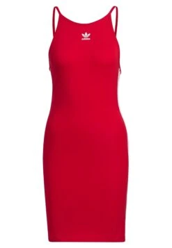 Adidas Originals Adicolor Classics Tight Summer - Robe Fourreau - Better Scarlet -ASOS ab94d13690d74ba9a72de410389f7b34