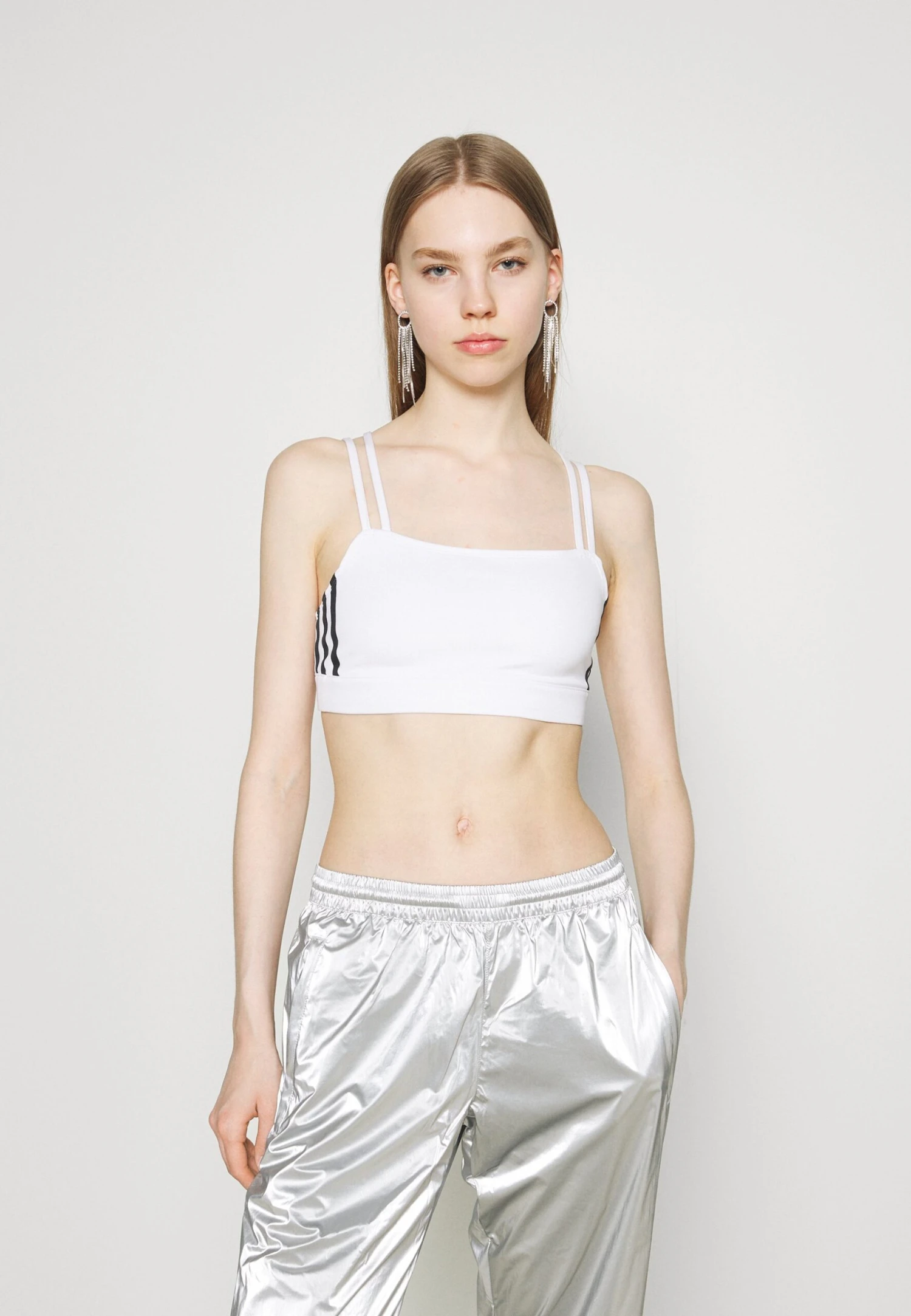 Adidas Originals Bra Originals Adicolor Primegreen Top Fitted - Débardeur - White 1 Adidas Originals Bra Originals Adicolor Primegreen Top Fitted - Débardeur - White