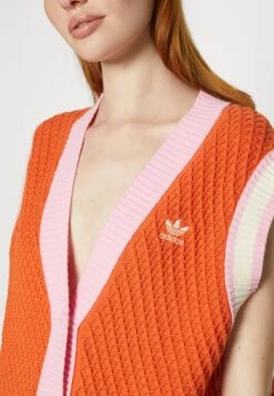 Adidas Originals Adicolor 70S Vest - Veste Sans Manches - Orange -ASOS acd11f13ddbf43b1a0f84f1f2ee11c7b