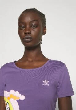 Adidas Originals Short Tee - T-Shirt Imprimé - Tech Purple -ASOS af516c8b24834262a0a71cc97d8691d6