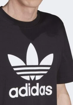 Adidas Originals Trefoil Unisex - T-Shirt Imprimé - Black White -ASOS b0f0f396bce34992b484842283b205e0