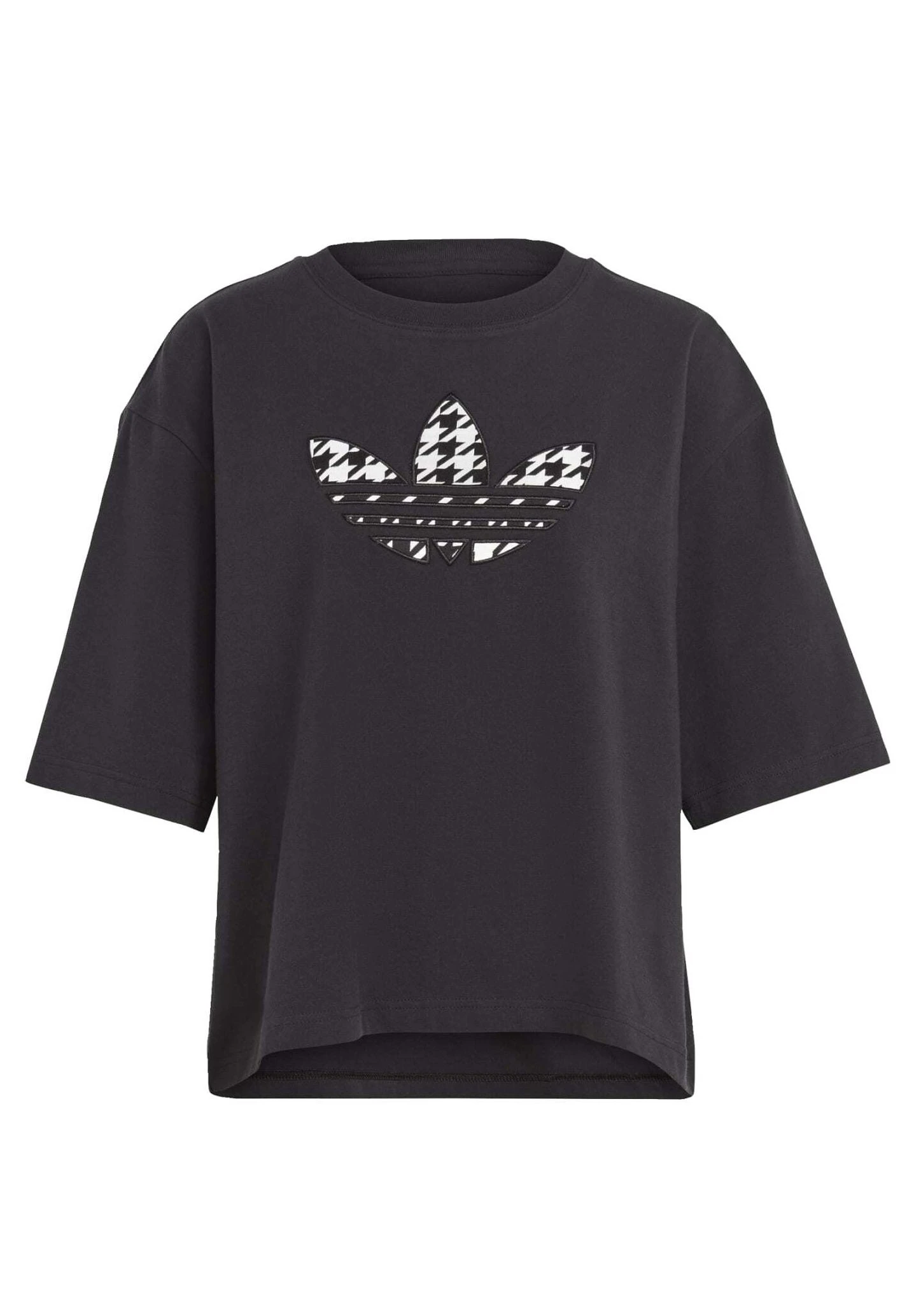 Adidas Originals Houndstooth Trefoil Infill - T-Shirt Imprimé - Black 5 Adidas Originals Houndstooth Trefoil Infill - T-Shirt Imprimé - Black – Image 5