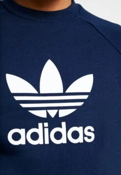 Adidas Originals Trefoil Crew Unisex - Sweatshirt - Collegiate Navy -ASOS b275d52a6d9440d0b7d58ad9baf2c3cd