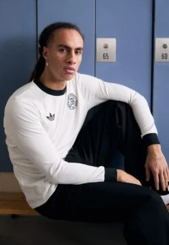 Adidas Originals DEUTSCHLAND DFB 125 ANNIVERSARY JERSEY LONGSLEEVE - T-shirt à Manches Longues - Cloud White/black