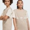 Adidas Originals Tee Junior Unisex - T-Shirt Imprimé - Beige