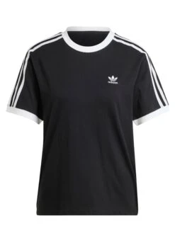 Adidas Originals 3 Stripes Tee - T-Shirt Imprimé - Black -ASOS b4f9492dc5a44b36ac6dfdf83cbf1e92