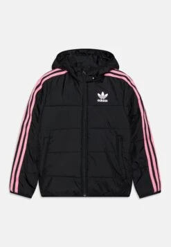 Adidas Originals Padded Unisex - Veste D'Hiver - Black/Bliss Pink -ASOS b520a65ce76942818fc7a115cfc36969