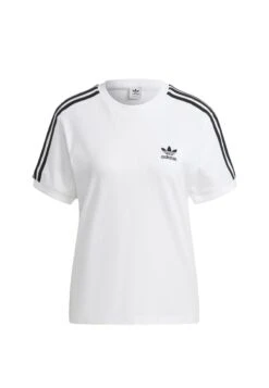Adidas Originals Classics 3 Stripes - T-Shirt Imprimé - White -ASOS b5354e78665c4946a5ff0e2ee7f7b5ab