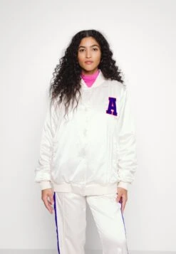 Adidas Originals Varsity Jacket - Blouson Bomber - White -ASOS b58097088f6242078d57259a02927d7c