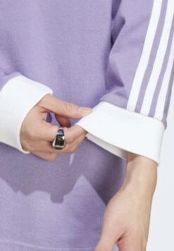 Adidas Originals 3-Stripes Ls T - T-Shirt À Manches Longues - Magic Lilac -ASOS b685ac4503d146a1a12b5eabde76a7cf