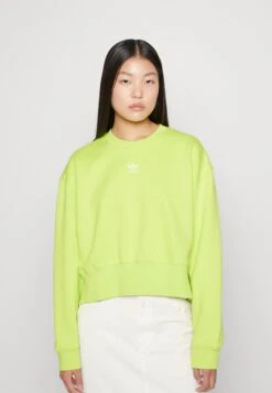 Adidas Originals Adicolor Essentials Crew - Sweatshirt - Semi Solar Yellow -ASOS b694e372ca394f7abf3cfcc4922ae577