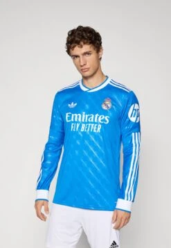 Adidas Originals REAL MADRID 25/26 THIRD JERSEY LONG SLEEVE - Maillot De Foot - Bluebird