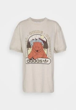 Adidas Originals Tee - T-Shirt Imprimé - Beige Melange -ASOS b85770f5b96a4a0d915c4841bc03aea6