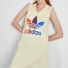Adidas Originals Adicolor 70S V Neck Dress - Robe De Jour - White