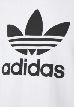 Adidas Originals Trefoil Unisex - T-Shirt Imprimé - White/Black -ASOS ba2673f250264e3d94523edf74d65797