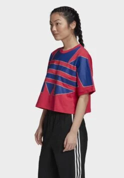 Adidas Originals Adicolor Large Logo T-Shirt - T-Shirt Imprimé - Pink -ASOS ba88bd0be1b24fdfac2f085d6ca95bfa