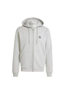 Adidas Originals Sweat Zippé - Medium Grey Heather White -ASOS baa504ba54e64373aea32e2806c0d0b4