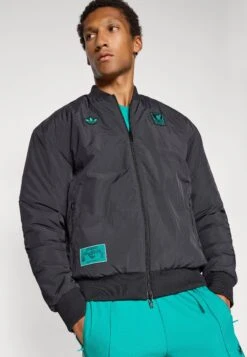 Adidas Originals LIVERPOOL FC ICON JACKET - Article De Supporter D'équipe De Club - Black/sea Green -ASOS bb122f5cc48240c5be0ab79fefafd885