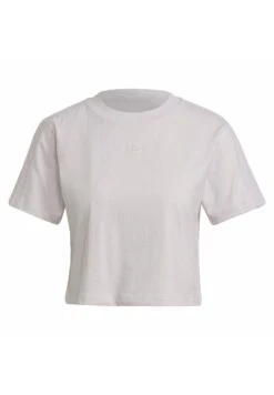 Adidas Originals Tennis Luxe Cropped Originals Crop - T-Shirt Imprimé - Pearl Amethyst -ASOS bb827d3c90bf4b569a32dff0cb837ecd