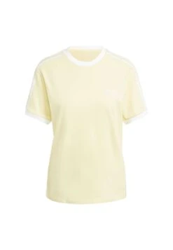 Adidas Originals Classics 3 Stripes - T-Shirt Imprimé - Almost Yellow -ASOS bd312febc59a450080c70e0c4e1a197d