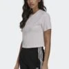 Adidas Originals Tennis Luxe Cropped Originals Crop - T-Shirt Imprimé - Pearl Amethyst