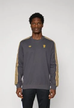Adidas Originals MANCHESTER UNITED ICON SWEAT - Article De Supporter D'équipe De Club - Utility Black
