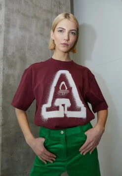 Adidas Originals Logo - T-Shirt Imprimé - Shadow Red